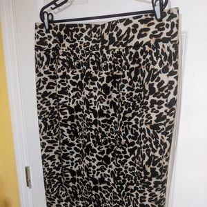 Eloquii 16 pencil skirt leopard print